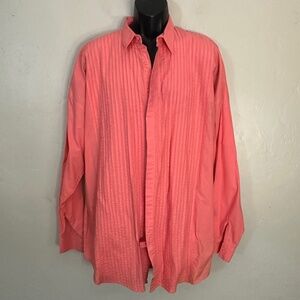International Male Pleated Long Sleeve Shirt XLT Gently worn 100% cotton